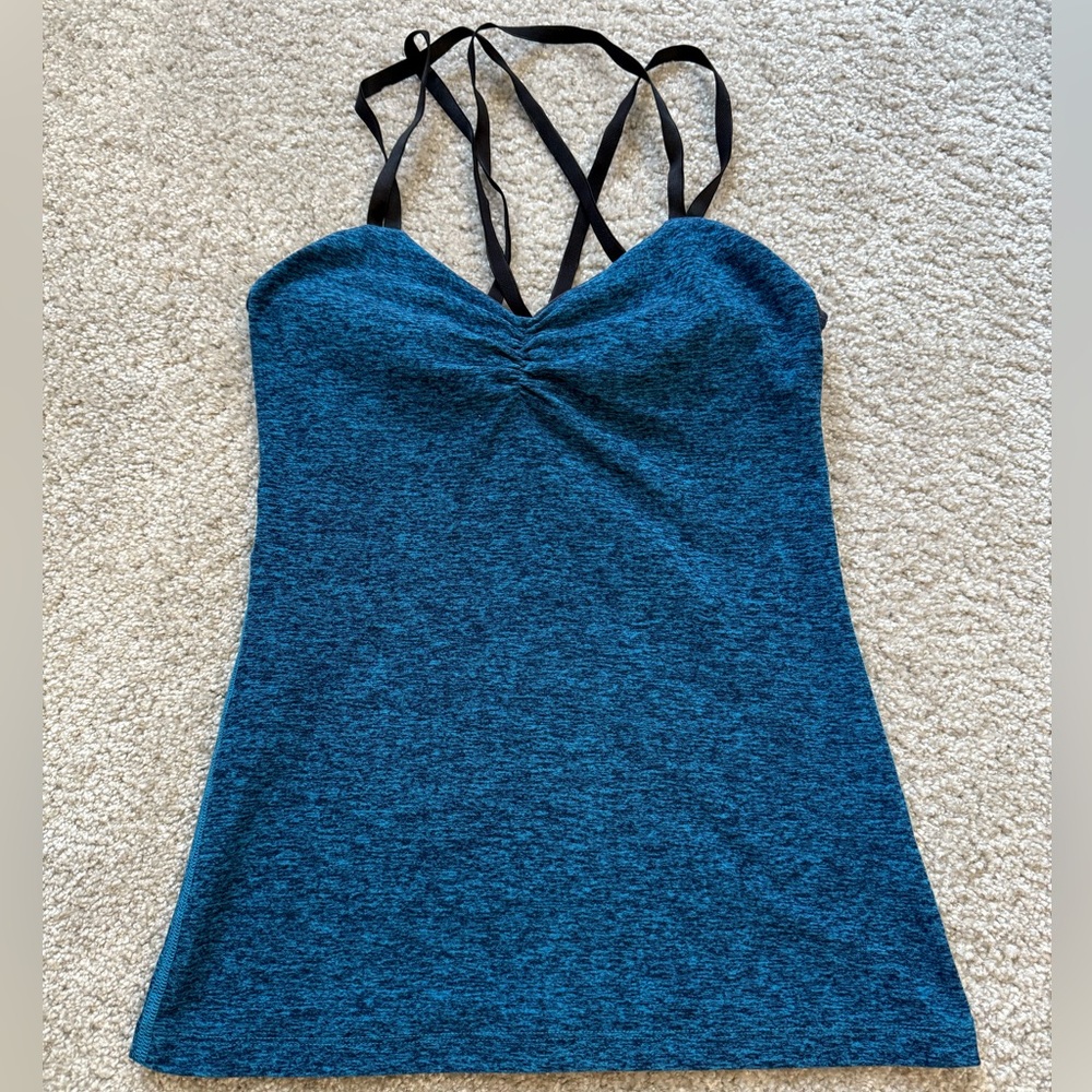 Beyond Yoga Blue Strappy Top